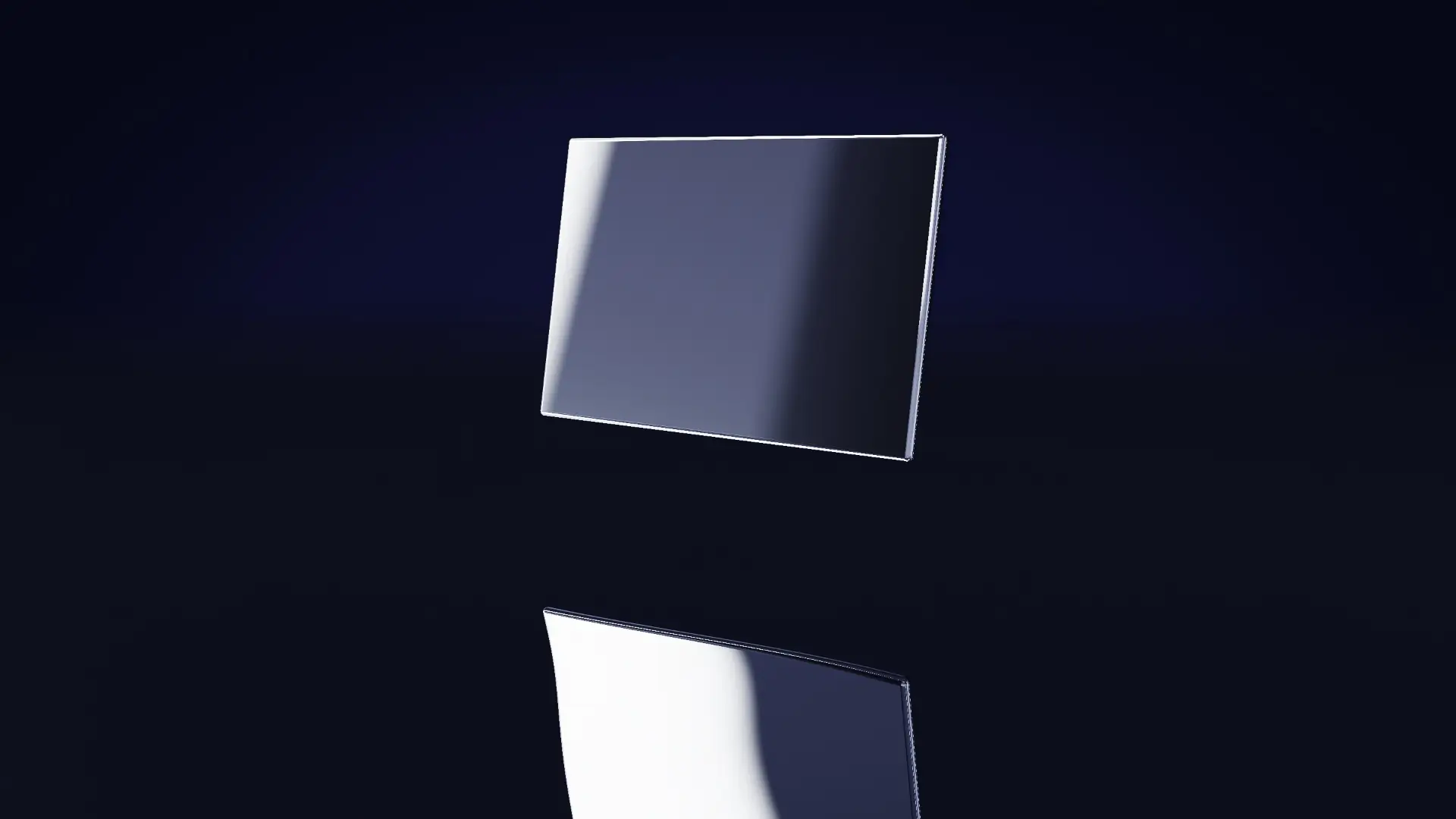 A chrome sheet over a mercury mirror — from the other side